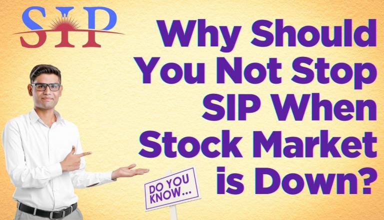 Why Should You Not Stop SIP When Stock Market is Down?