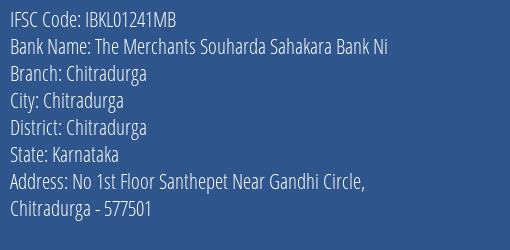 Idbi Bank The Merchants Souharda Sahakara Bank Ni Branch, Branch Code 1241MB & IFSC Code IBKL01241MB
