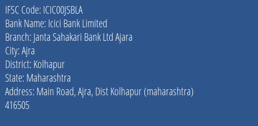 Janata Sahakari Bank Ltd Main Road Branch IFSC Code