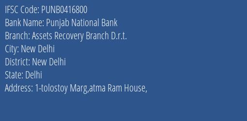 Punjab National Bank Assets Recovery Branch D.r.t. Branch New Delhi IFSC Code PUNB0416800