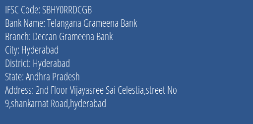 Telangana Grameena Bank Medchal (mdc) Branch IFSC Code