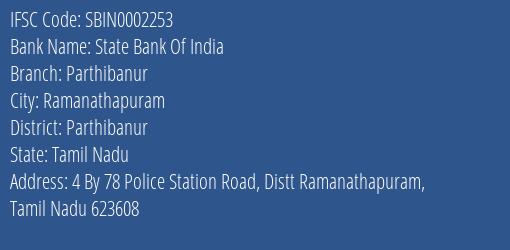 State Bank Of India Parthibanur Branch Parthibanur IFSC Code SBIN0002253