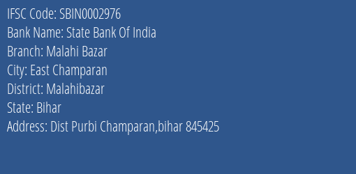 State Bank Of India Malahi Bazar Branch Malahibazar IFSC Code SBIN0002976