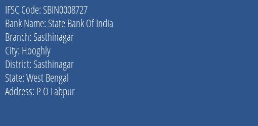 State Bank Of India Sasthinagar Branch Sasthinagar IFSC Code SBIN0008727
