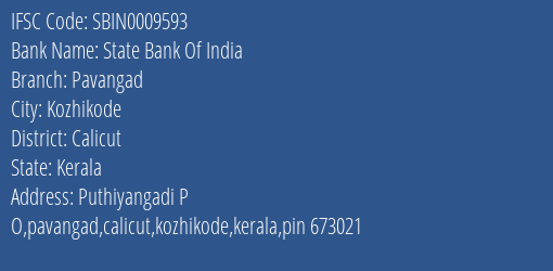 State Bank Of India Pavangad Branch IFSC Code