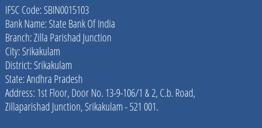 State Bank Of India Zilla Parishad Junction Branch IFSC Code
