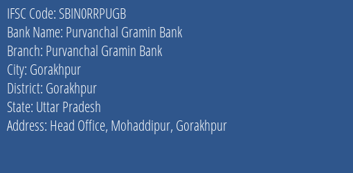 Purvanchal Gramin Bank Ballia Branch IFSC Code