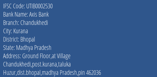 Axis Bank Chandukhedi Branch Bhopal IFSC Code UTIB0002530