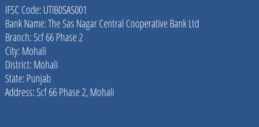 The Sas Nagar Central Cooperative Bank Ltd Phase 7, Mohali Branch IFSC Code