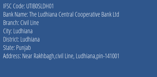 Axis Bank The Ludhiana Central Cooperative Bank Ltd Branch, Branch Code SLDH01 & IFSC Code UTIB0SLDH01