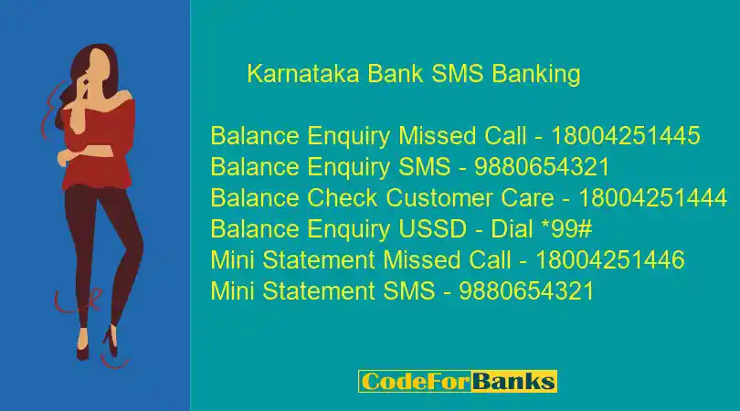 Karnataka Bank Balance Enquiry Number