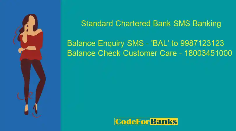 Standard Chartered Bank SMS Banking Account Statement and Cheque Book Request
