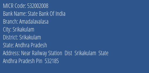 State Bank Of India Bathili MICR Code